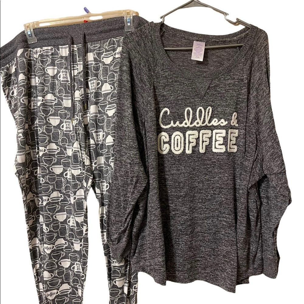 Secret Treasures Coffee and Cuddles Pajama Set 3X